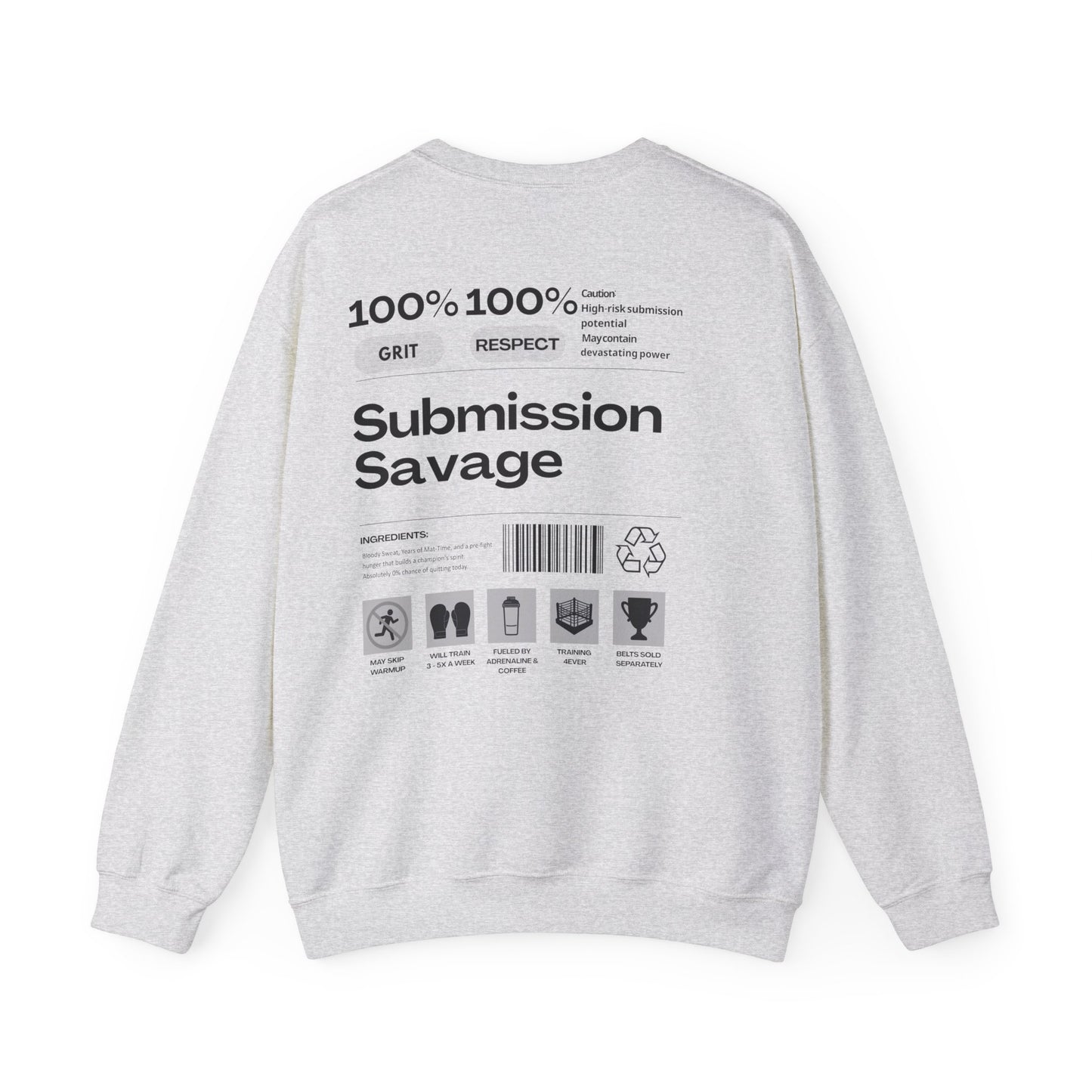 Savage Crewneck Sweatshirt für Kämpfer – Perfektes Workout- & Trainings-Sweatshirt