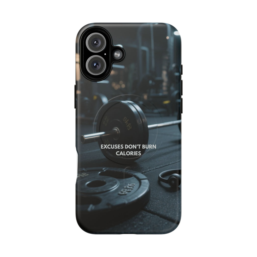 Fitness Motivational Magnetic Phone Cases - "Excuses Don't Burn Calories"
