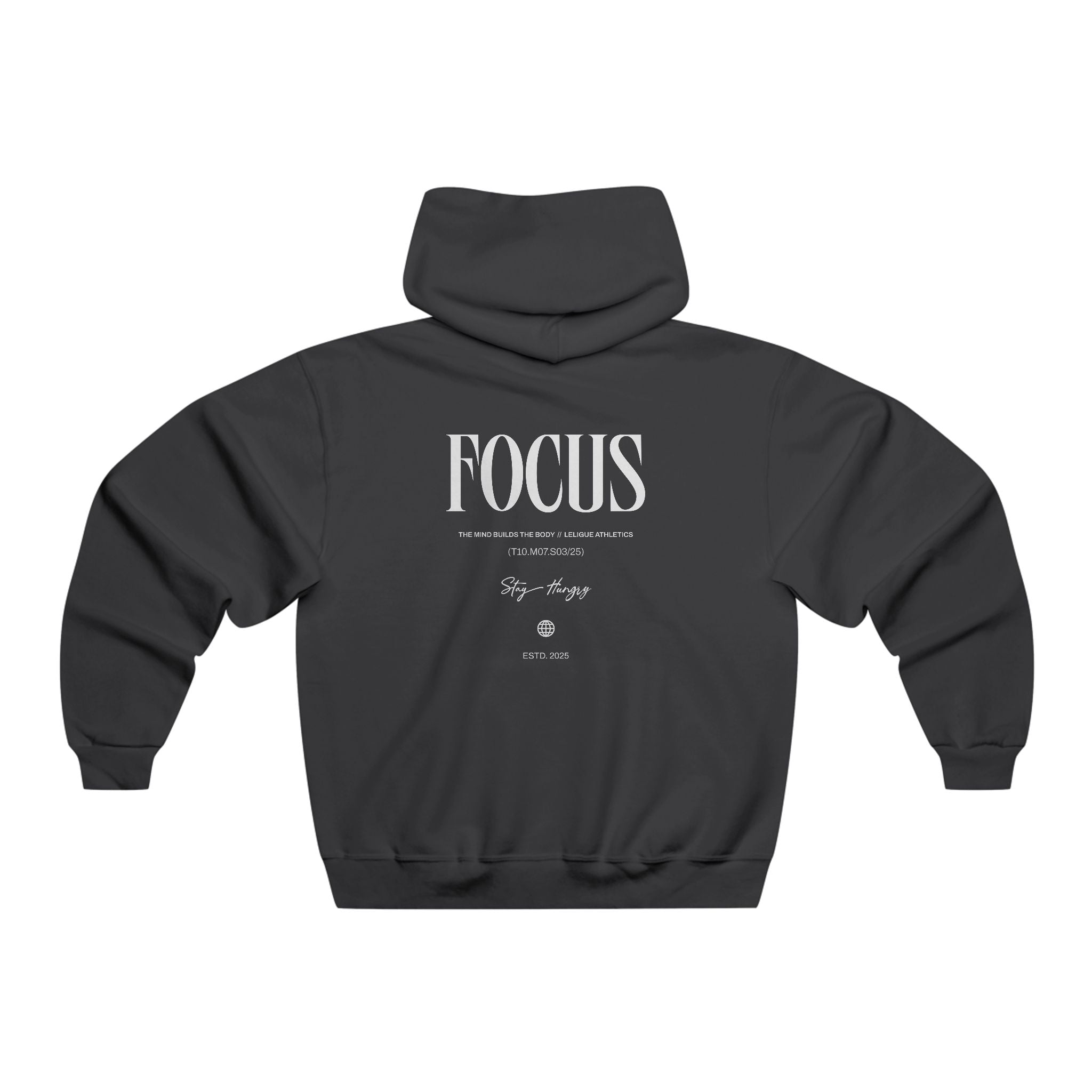 Hoodie for Ambitious Athletes: LeLigue Focus Quote Design