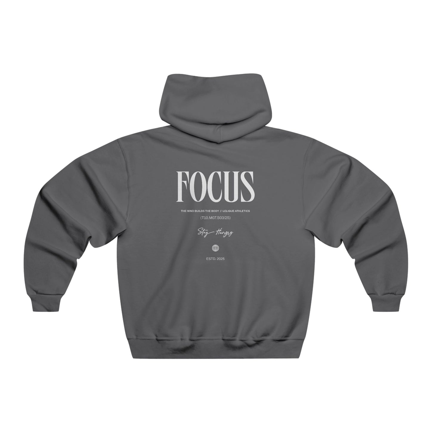 Hoodie for Ambitious Athletes: LeLigue Focus Quote Design