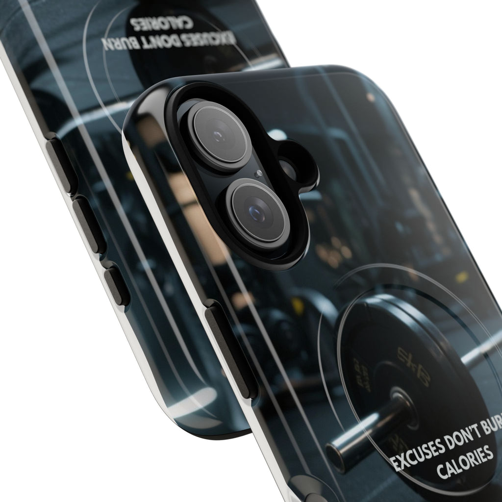 Fitness Motivational Magnetic Phone Cases - "Excuses Don't Burn Calories"