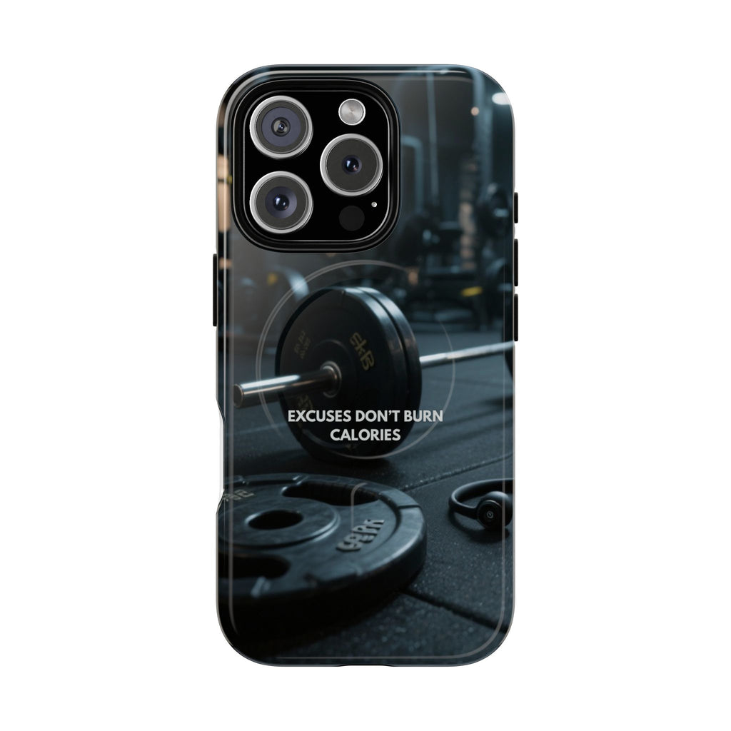 Fitness Motivational Magnetic Phone Cases - "Excuses Don't Burn Calories"