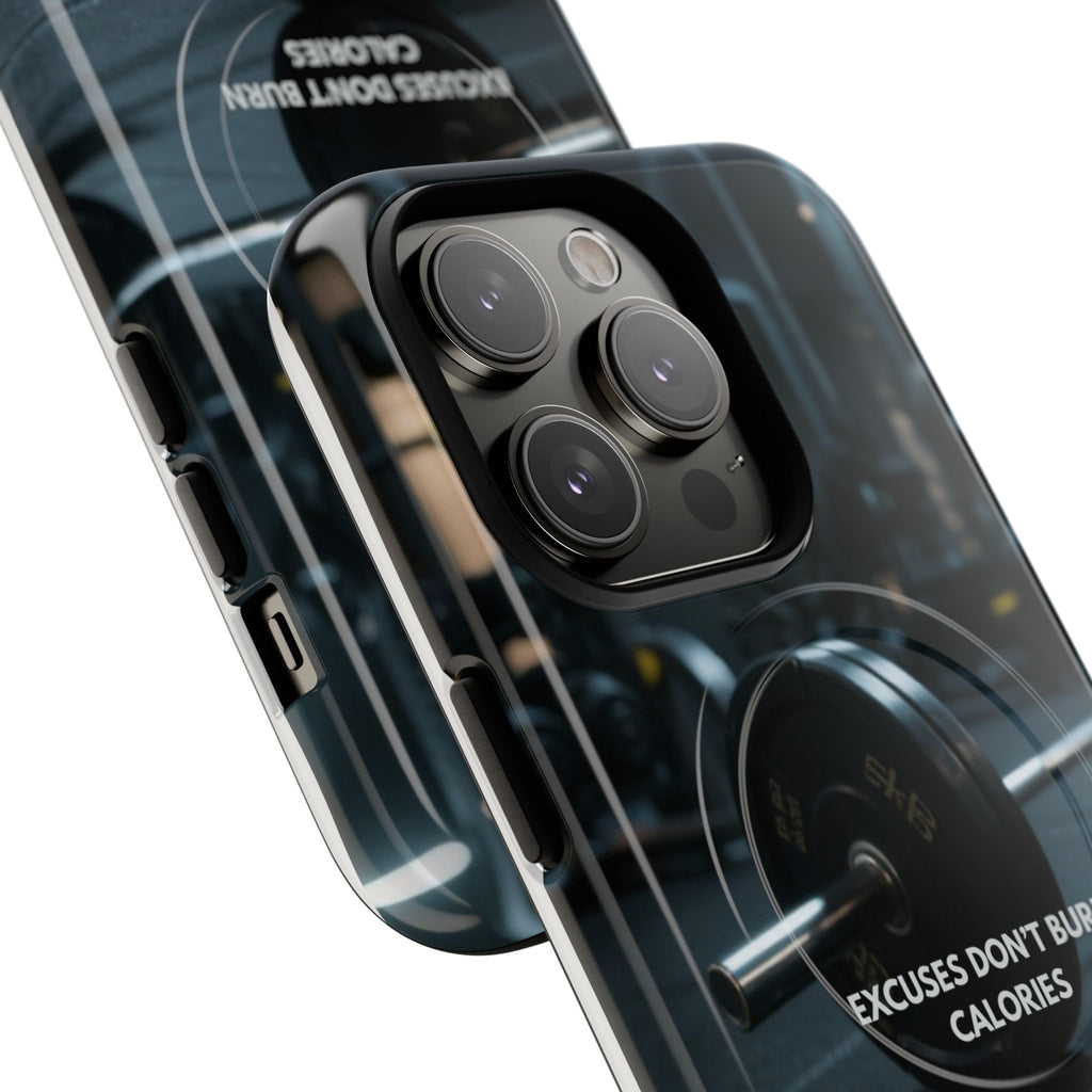 Fitness Motivational Magnetic Phone Cases - "Excuses Don't Burn Calories"