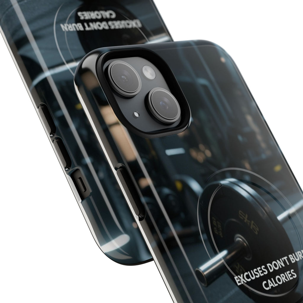 Fitness Motivational Magnetic Phone Cases - "Excuses Don't Burn Calories"