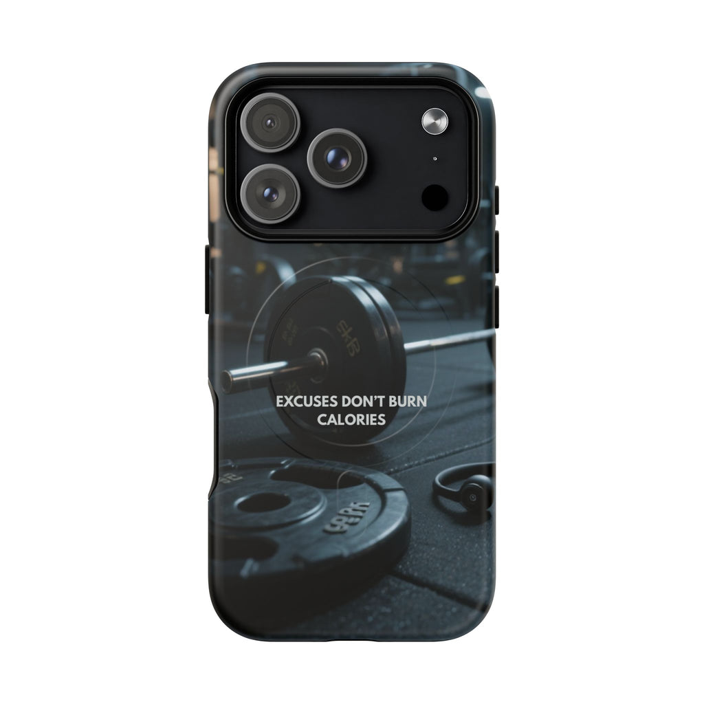 Fitness Motivational Magnetic Phone Cases - "Excuses Don't Burn Calories"