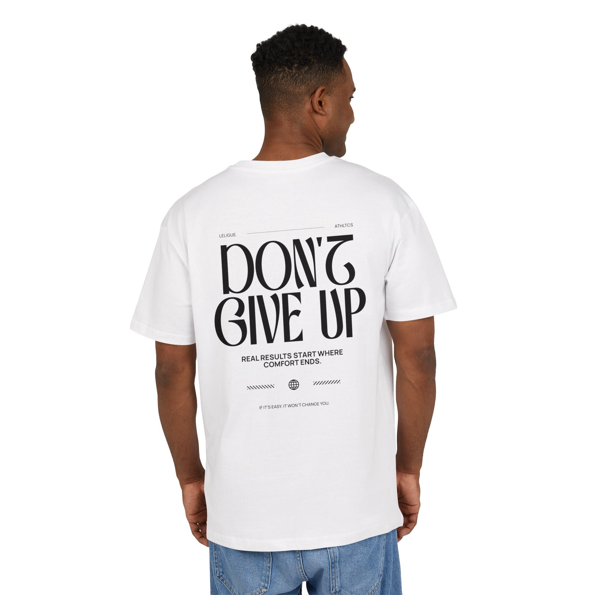 LeLigue Athletic Oversize Tee - Don't Give Up