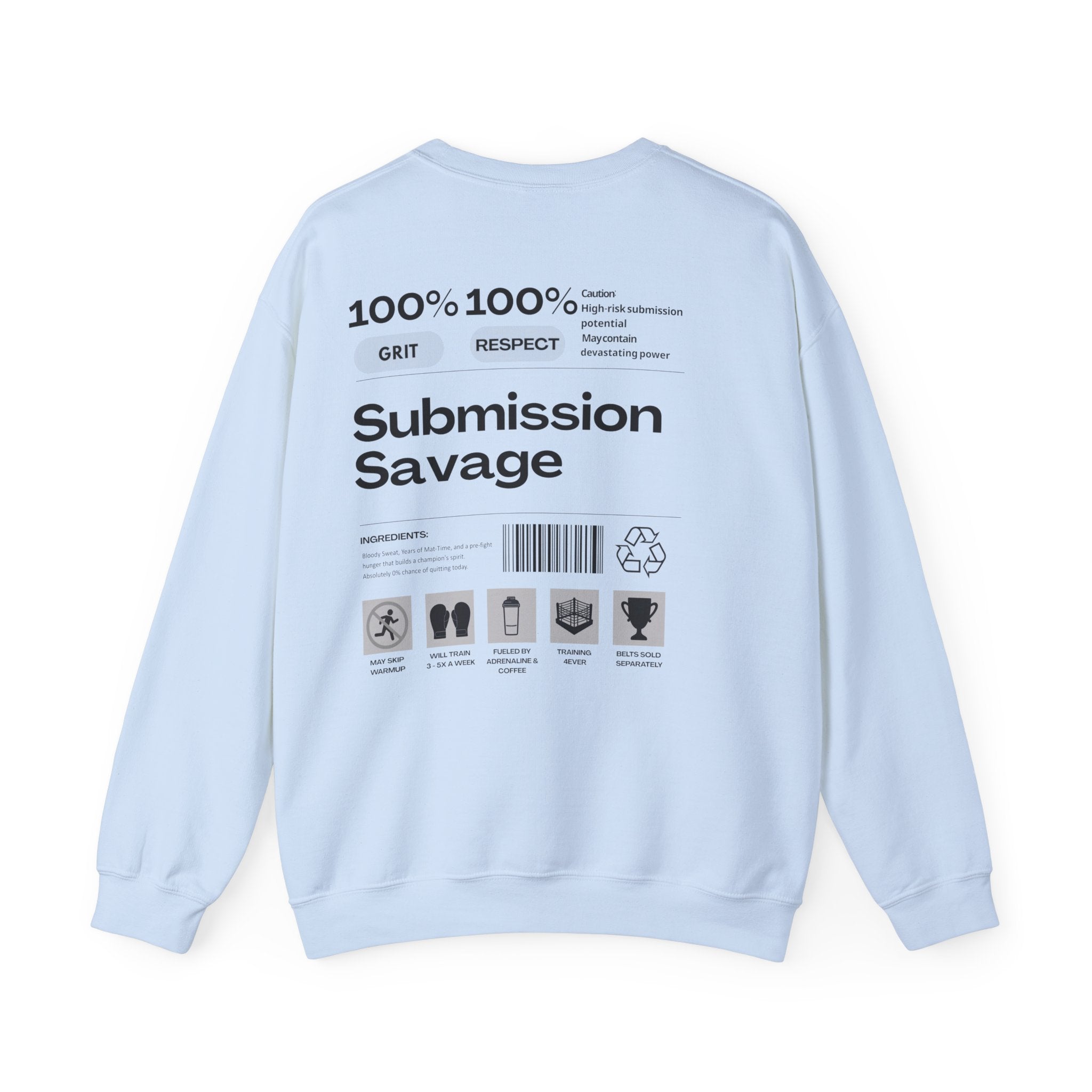 Savage Crewneck Sweatshirt für Kämpfer – Perfektes Workout- & Trainings-Sweatshirt