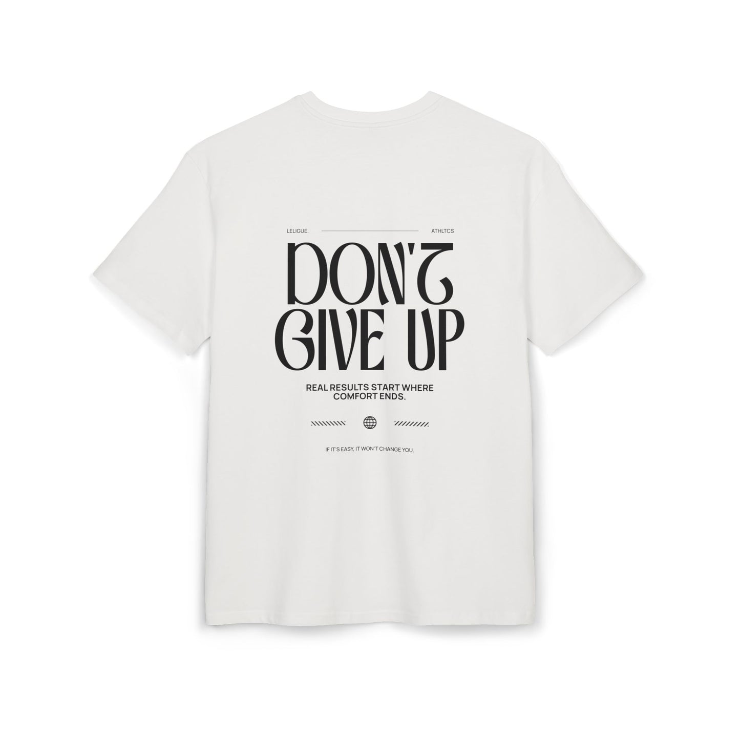 LeLigue Oversized Athletic T-Shirt Dont Give Up