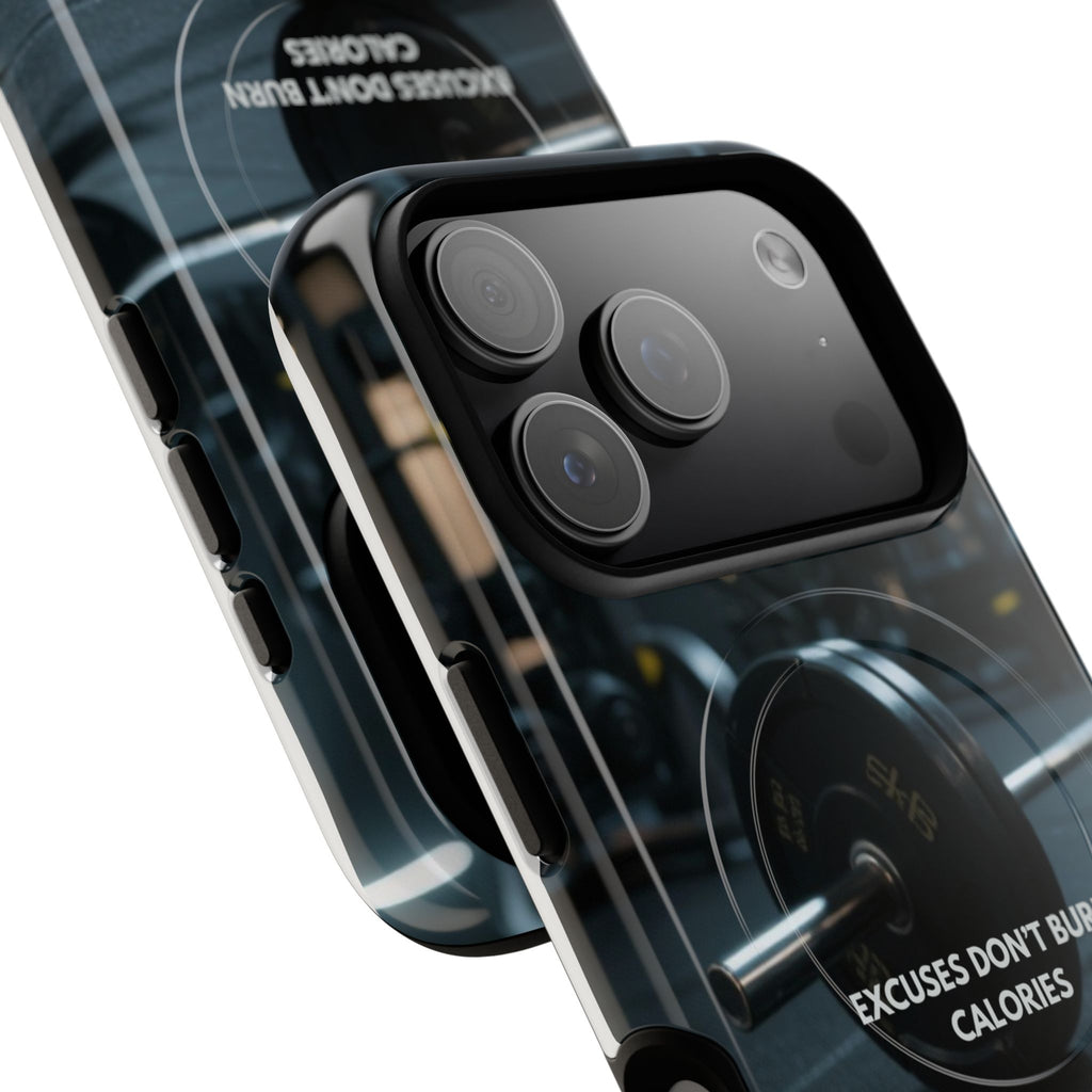 Fitness Motivational Magnetic Phone Cases - "Excuses Don't Burn Calories"