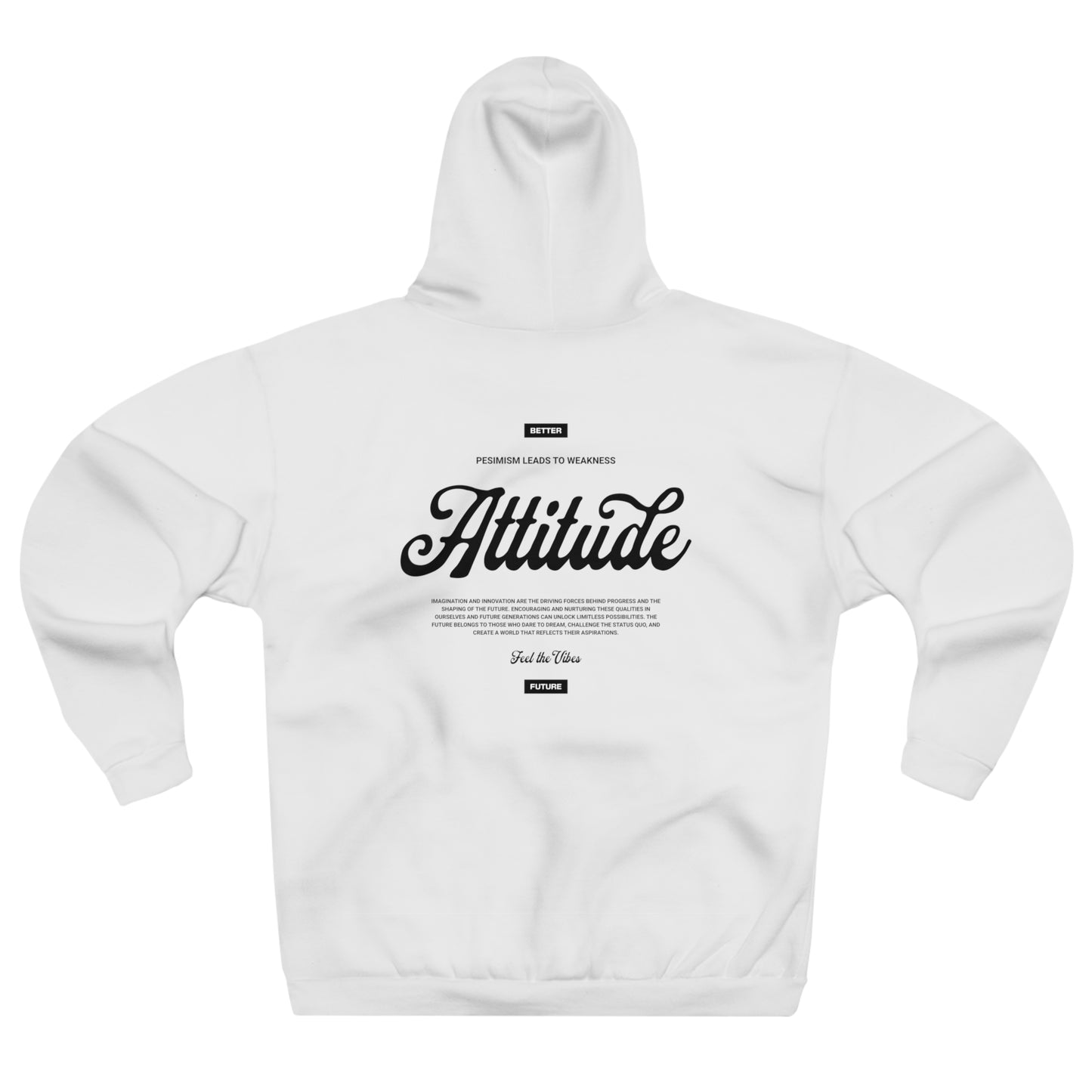 LeLigue Attitude Hoodie Weiß Minimalistischer Hoodie