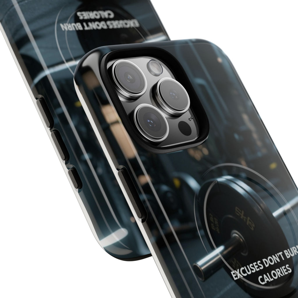 Fitness Motivational Magnetic Phone Cases - "Excuses Don't Burn Calories"