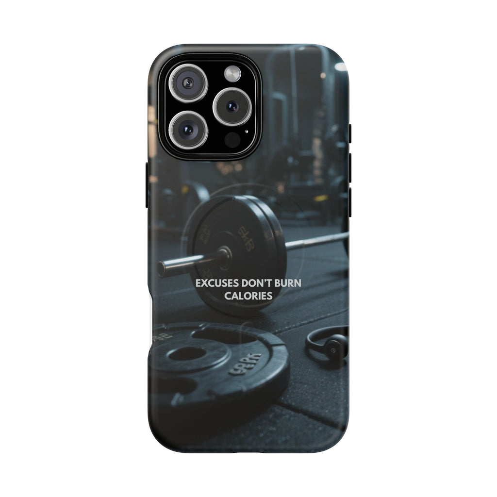 Fitness Motivational Magnetic Phone Cases - "Excuses Don't Burn Calories"