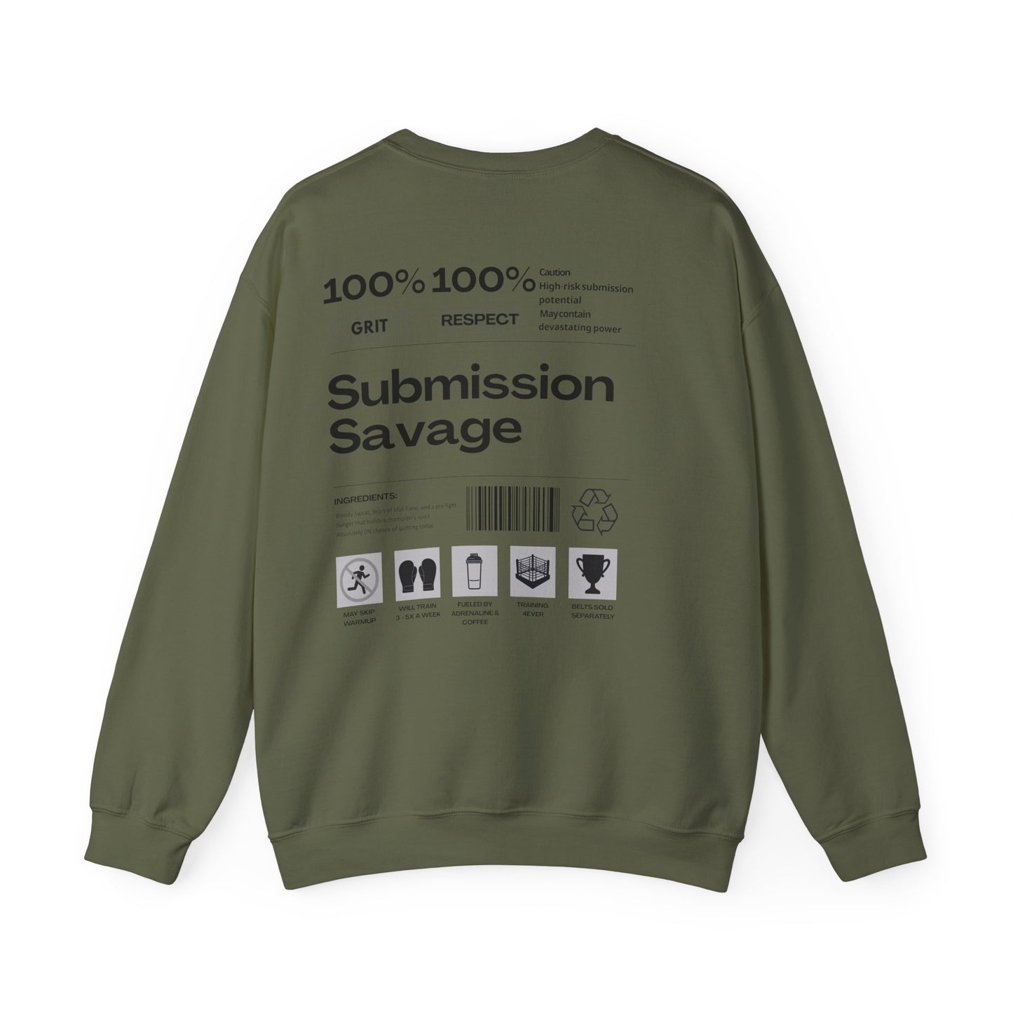 Savage Crewneck Sweatshirt für Kämpfer – Perfektes Workout- & Trainings-Sweatshirt