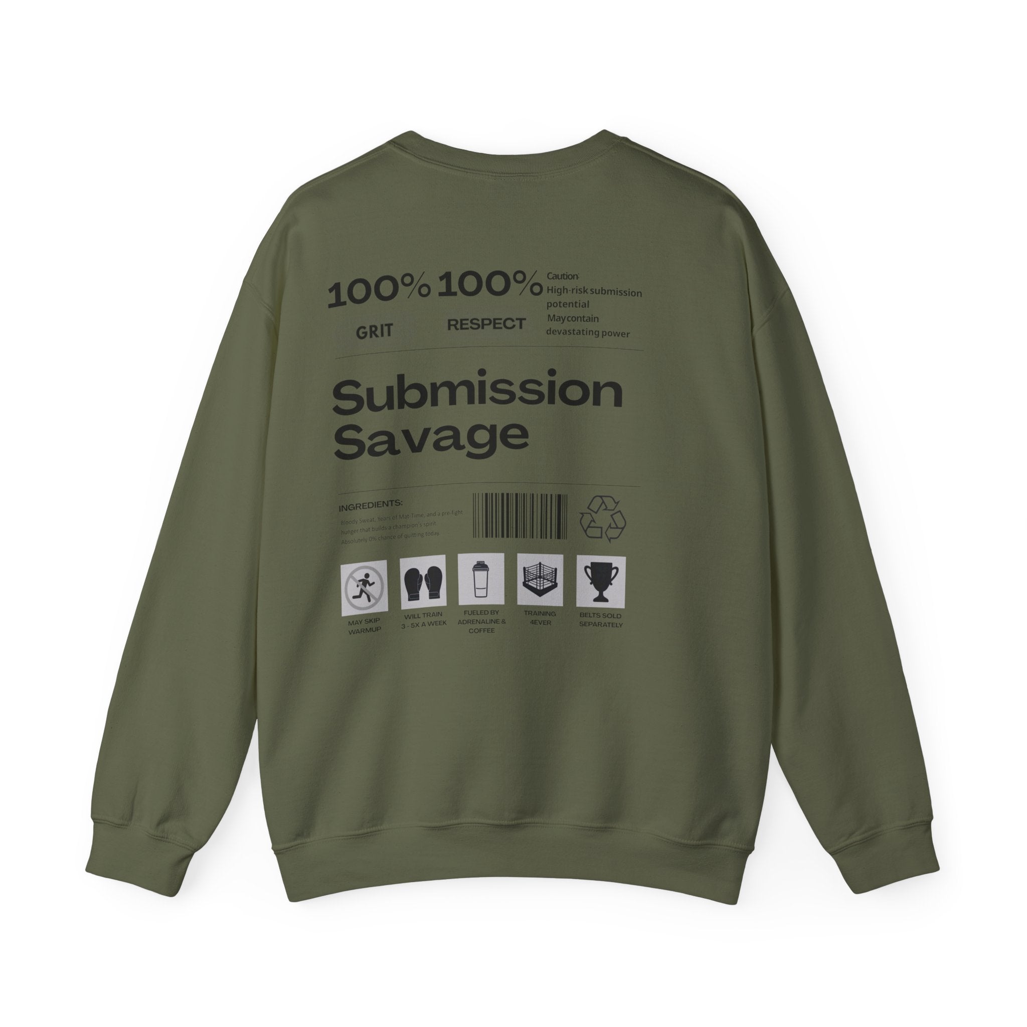 Savage Crewneck Sweatshirt für Kämpfer – Perfektes Workout- & Trainings-Sweatshirt