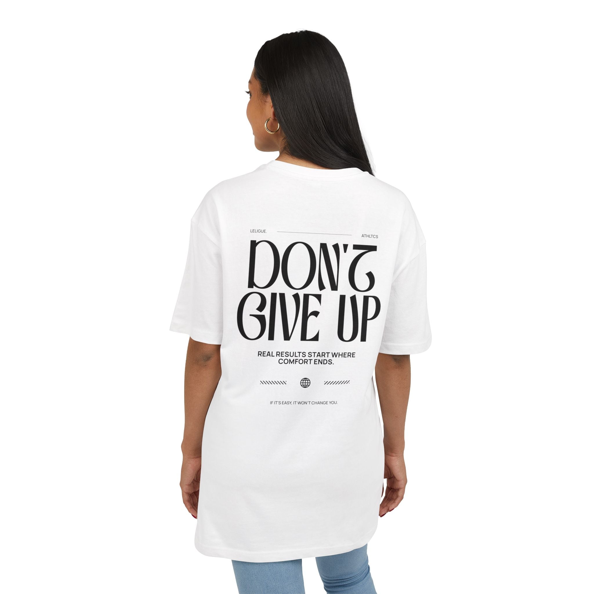 LeLigue Athletic Oversize Tee - Don't Give Up