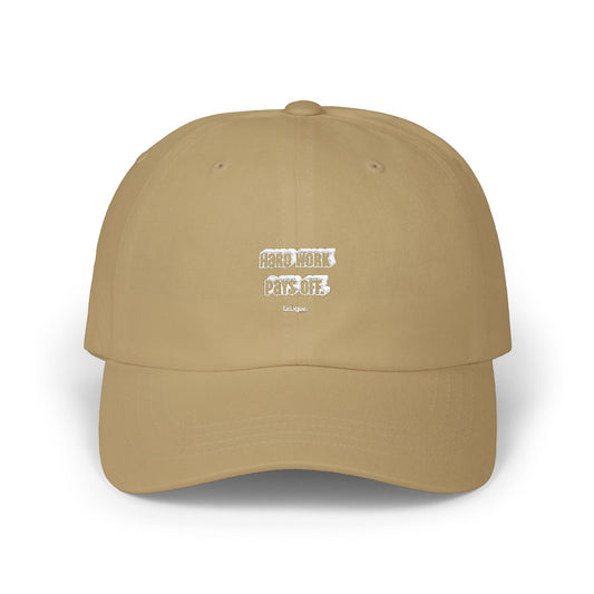 LeLigue Cap - Hard Work Pays Off Motivational Design