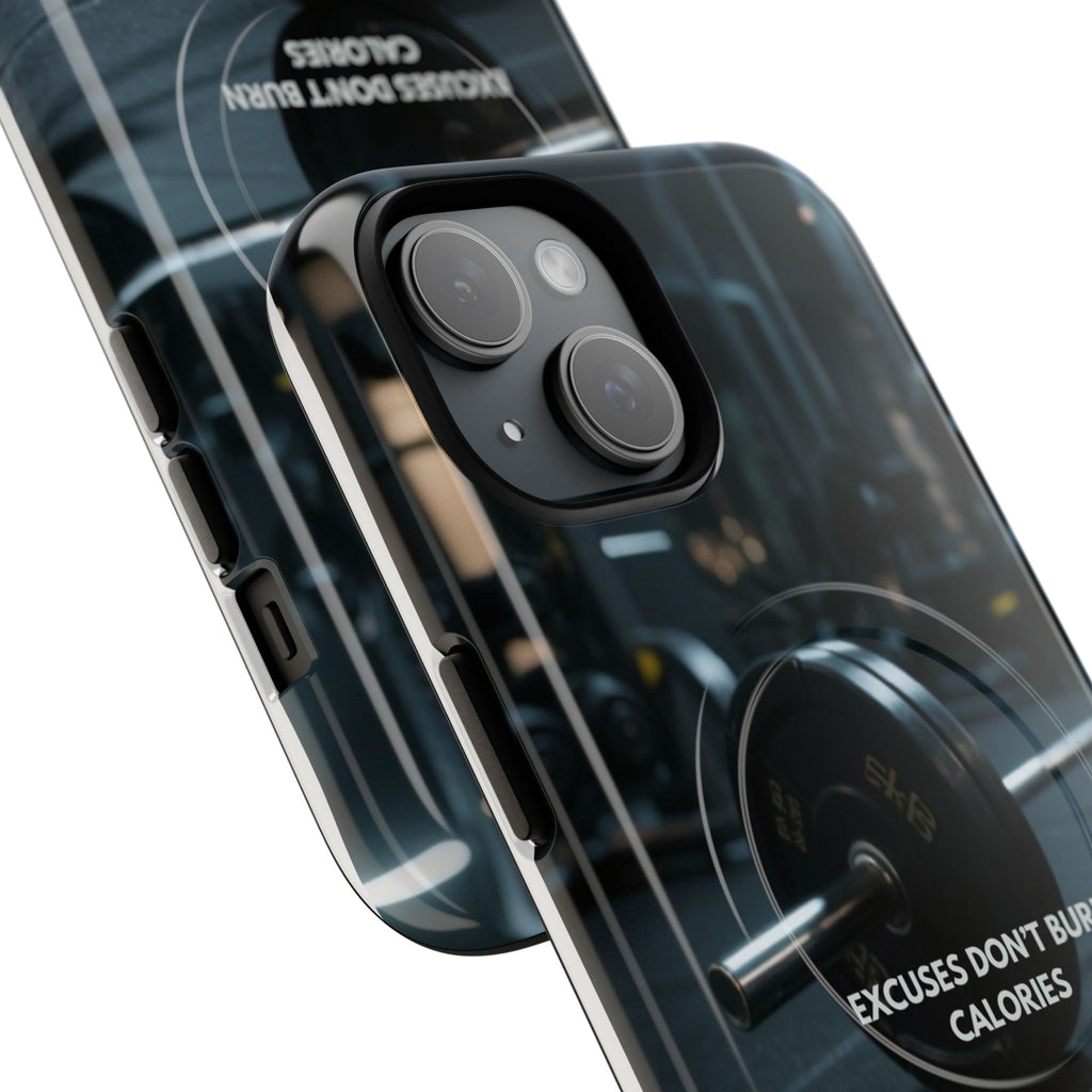 Fitness Motivational Magnetic Phone Cases - "Excuses Don't Burn Calories"