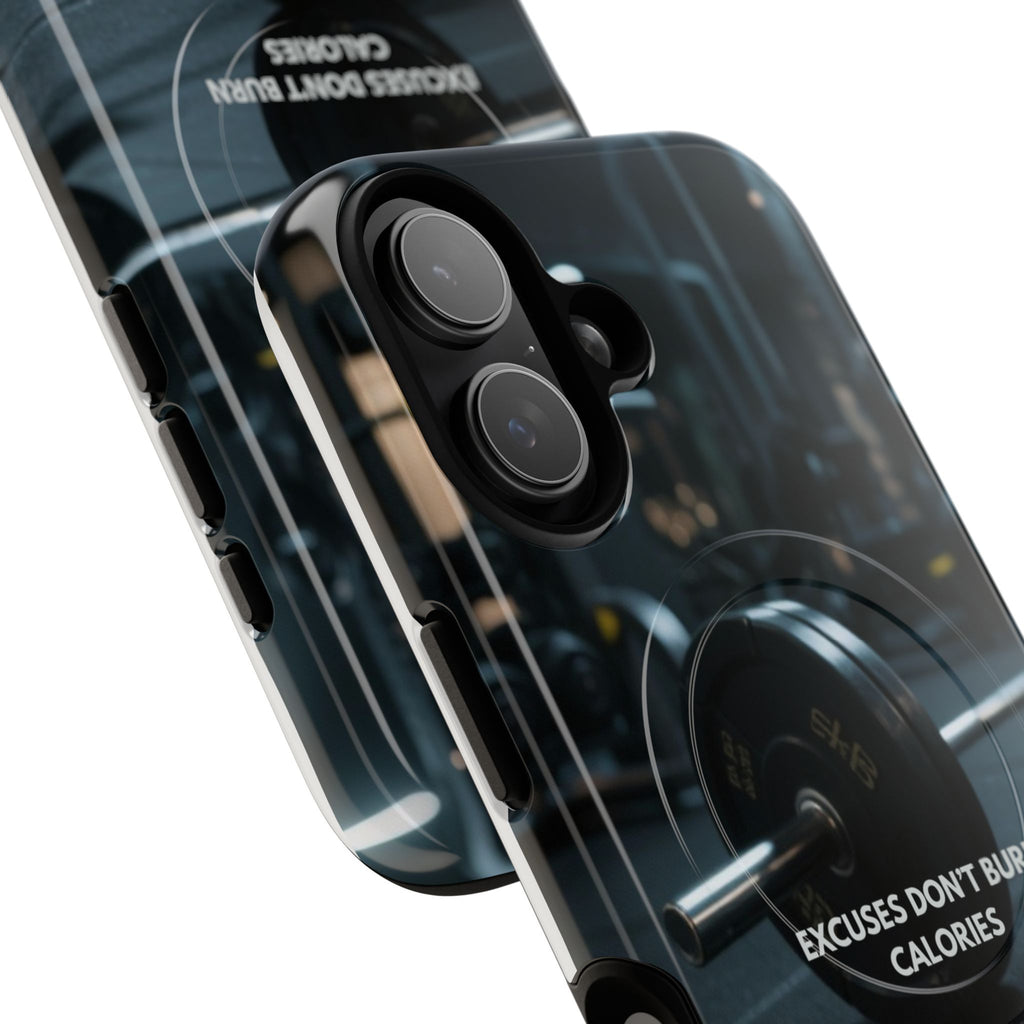 Fitness Motivational Magnetic Phone Cases - "Excuses Don't Burn Calories"