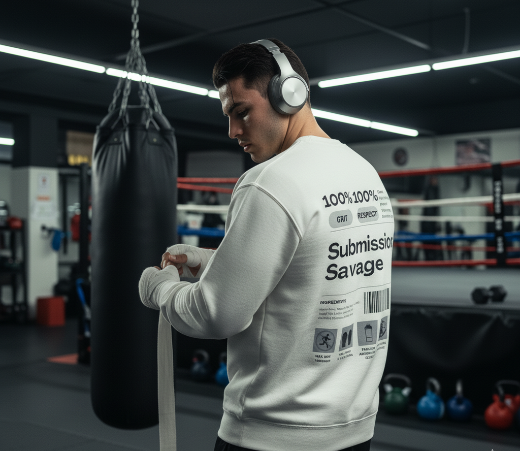 Savage Crewneck Sweatshirt für Kämpfer – Perfektes Workout- & Trainings-Sweatshirt