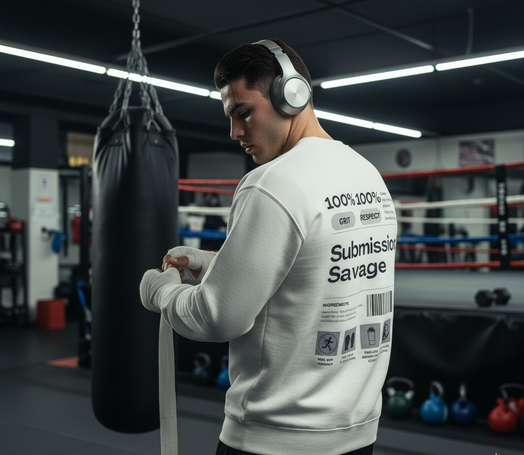 Savage Crewneck Sweatshirt für Kämpfer – Perfektes Workout- & Trainings-Sweatshirt